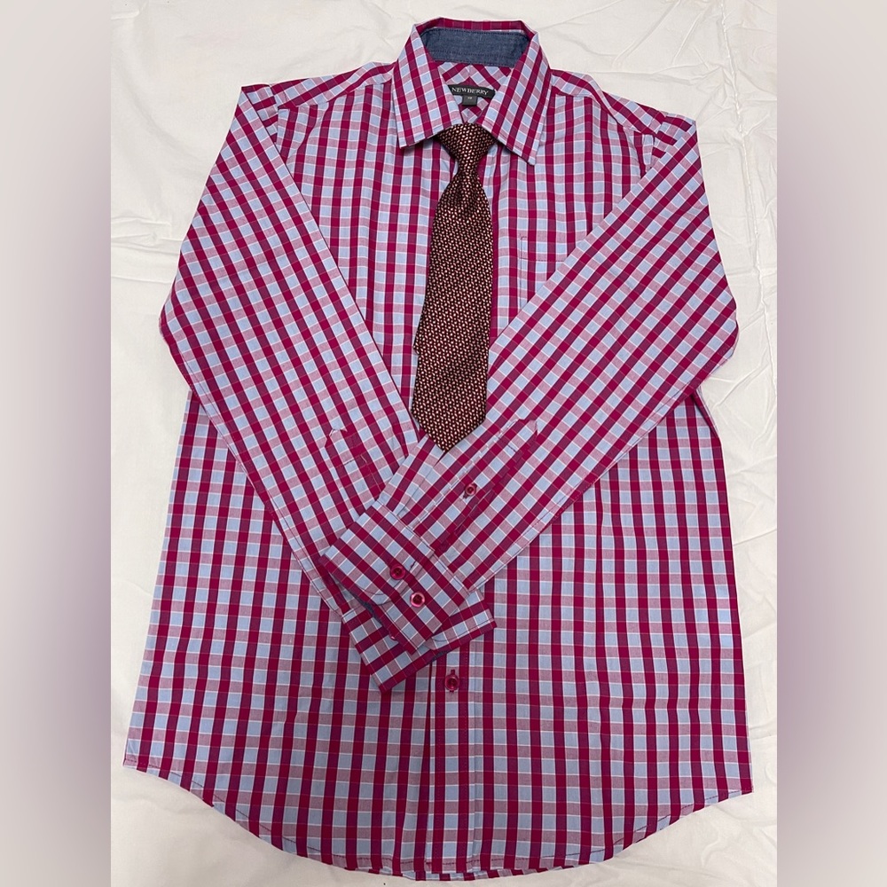 Newberry brand, youth dress shirts with tie , size 12 youth
